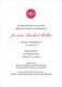 Raspberry Circle Initials Invitations Image 10 of 11